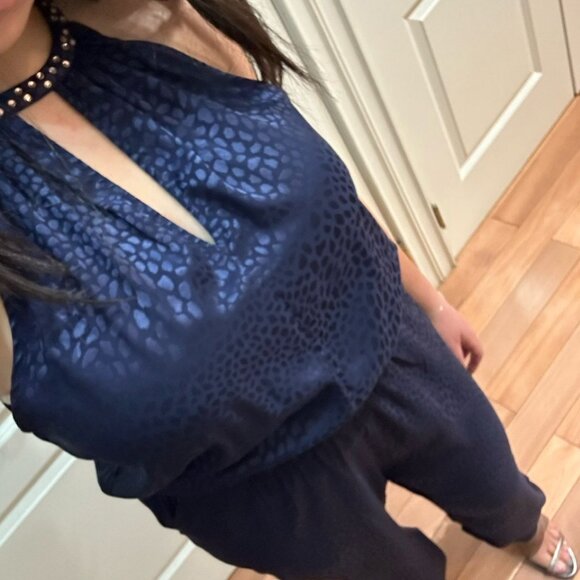 Navy Blue Marilyn Monroe Romper - Picture 11 of 12